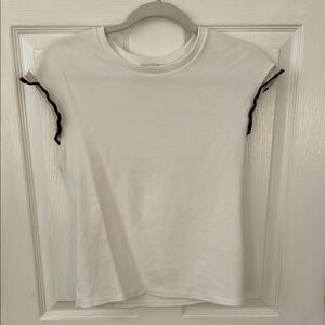 Zara black and gold tee - size L